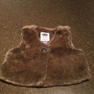 Kids fur vest. 6-12m